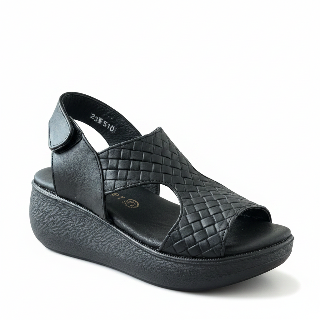 Huarache plataforma Dama Confort Luin | Piel de Borrego, Ligero y Antiderrapante