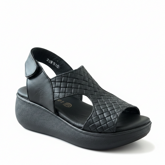 Huarache plataforma Dama Confort Luin | Piel de Borrego, Ligero y Antiderrapante