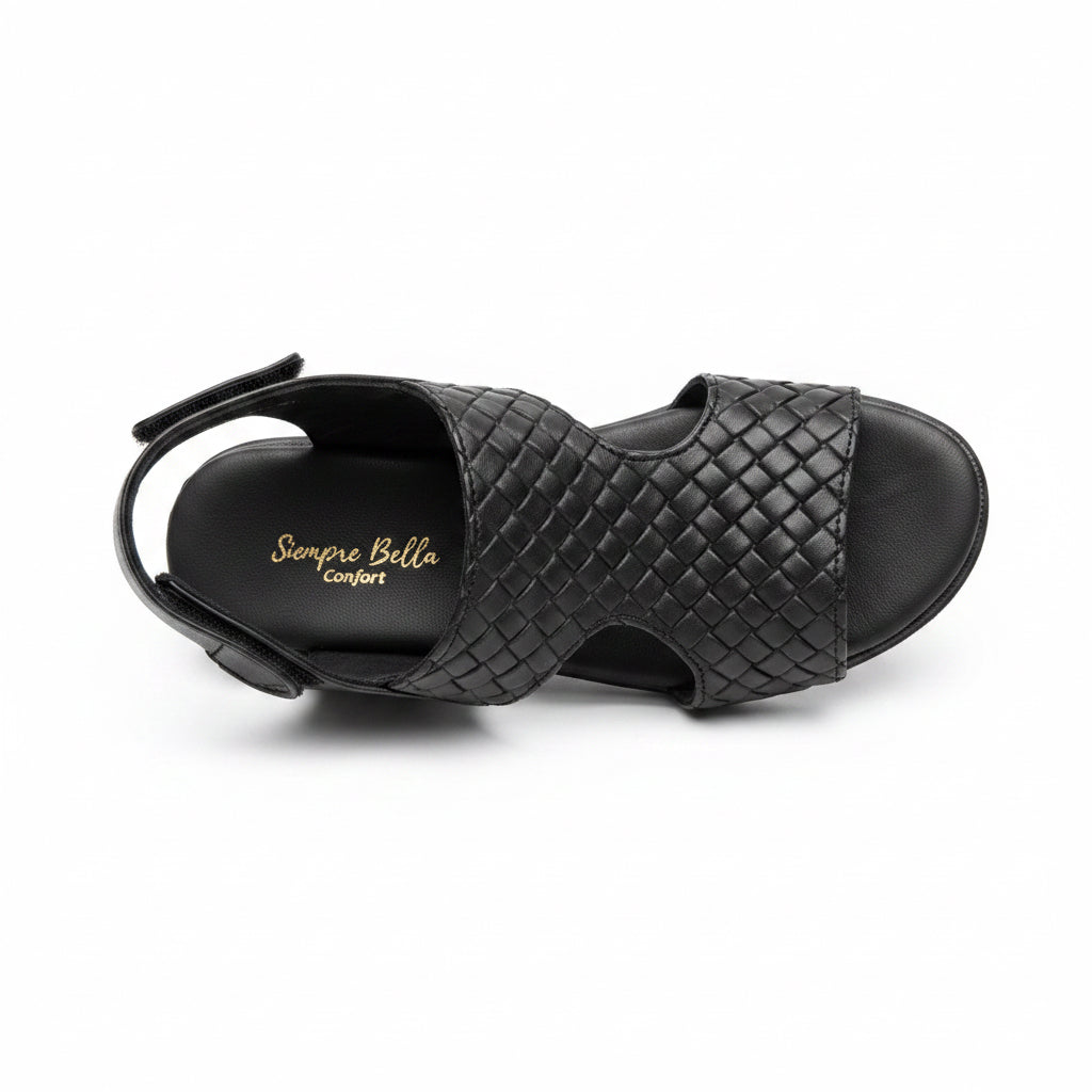 Huarache plataforma Dama Confort Luin | Piel de Borrego, Ligero y Antiderrapante